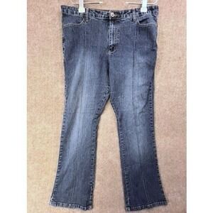 Vintage Zena Jeans Women's Size 18 High Rise Bootcut Blue Denim Y2K 90s